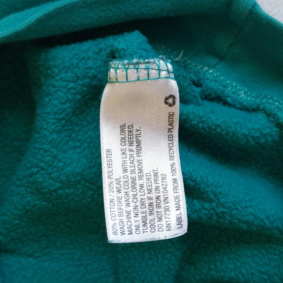 cat & jack teal rainbow heart graphic crewneck sweatshirt 18 months baby girl - Picture 2 of 6